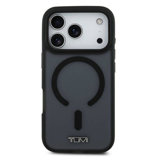 Apple iPhone 17 Pro Kılıf TUMI Orjinal Lisanslı M-safe Şarj Özellikli Buzlu Transparan Kapak - 11