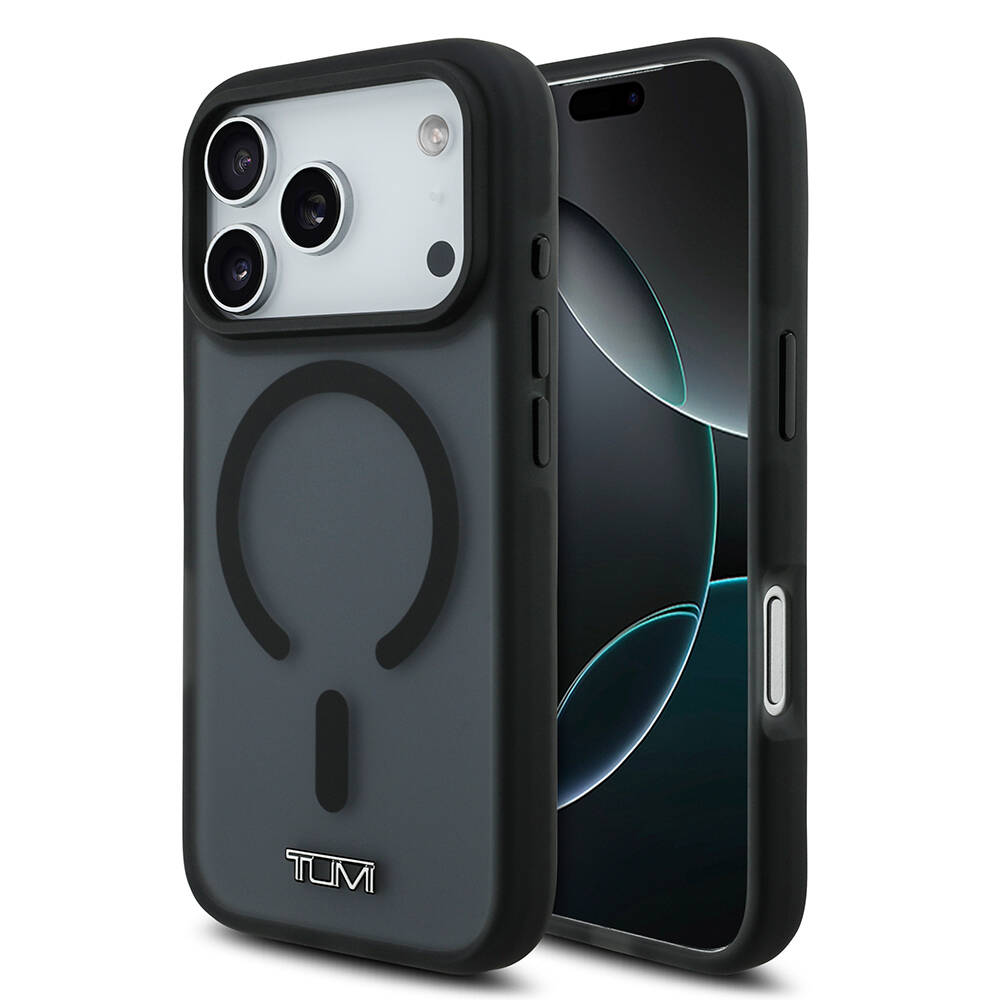 Apple iPhone 17 Pro Kılıf TUMI Orjinal Lisanslı M-safe Şarj Özellikli Buzlu Transparan Kapak - 2