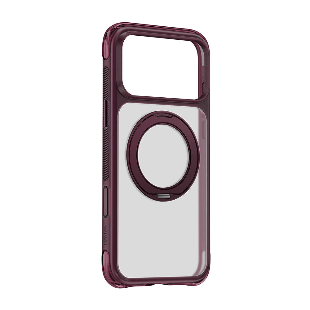 Apple iPhone 17 Pro Kılıf Wiwu AG-203 AeroGuard Ultra Serisi M-safe Şarj Özellikli Airbag Tasarımlı Standlı Kapak - 16