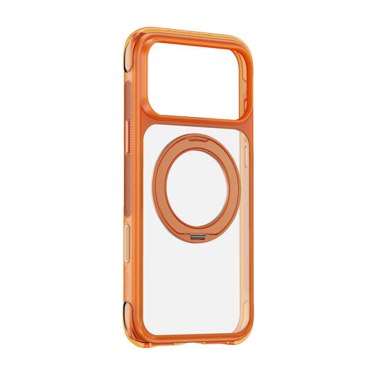 Apple iPhone 17 Pro Kılıf Wiwu AG-203 AeroGuard Ultra Serisi M-safe Şarj Özellikli Airbag Tasarımlı Standlı Kapak - 2