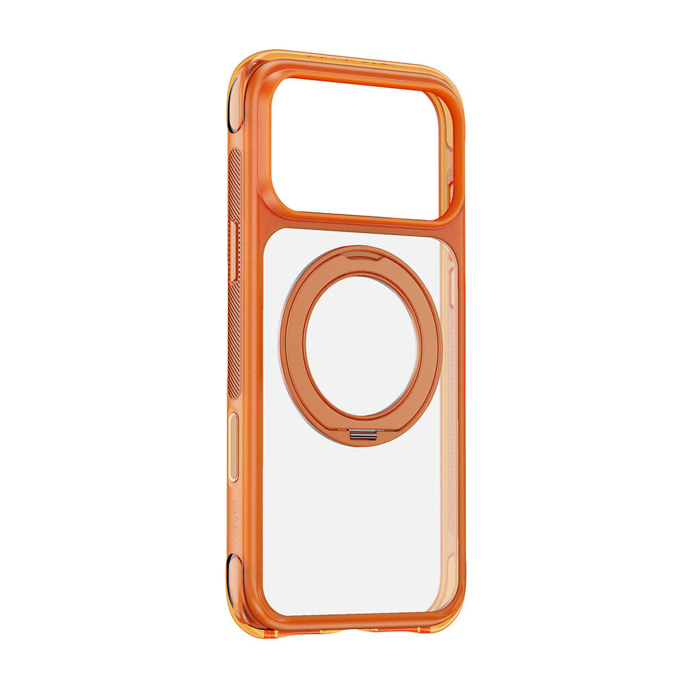 Apple iPhone 17 Pro Kılıf Wiwu AG-203 AeroGuard Ultra Serisi M-safe Şarj Özellikli Airbag Tasarımlı Standlı Kapak - 2