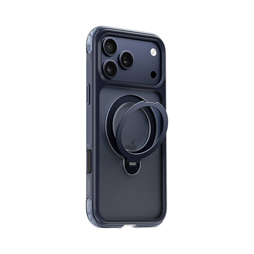Apple iPhone 17 Pro Kılıf Wiwu AS-203 AeroShield Ultra Serisi M-safe Şarj Özellikli Airbag Tasarımlı Standlı Kapak - 28