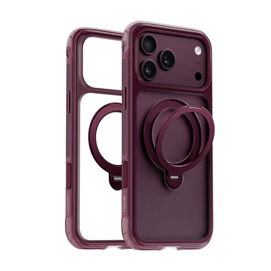 Apple iPhone 17 Pro Kılıf Wiwu AS-203 AeroShield Ultra Serisi M-safe Şarj Özellikli Airbag Tasarımlı Standlı Kapak - 11