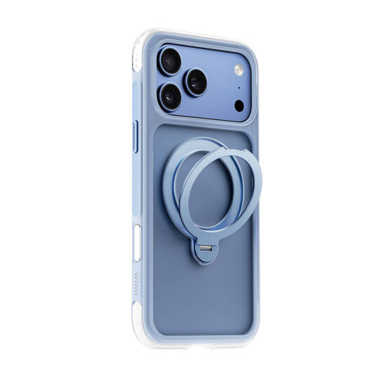 Apple iPhone 17 Pro Kılıf Wiwu AS-203 AeroShield Ultra Serisi M-safe Şarj Özellikli Airbag Tasarımlı Standlı Kapak - 3