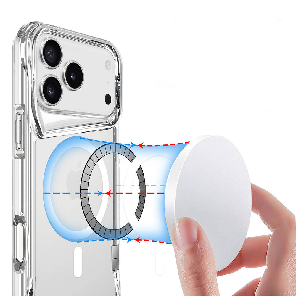Apple iPhone 17 Pro Kılıf Zore M-safe Şarj Özellikli T-Max M-safe Kapak - 6