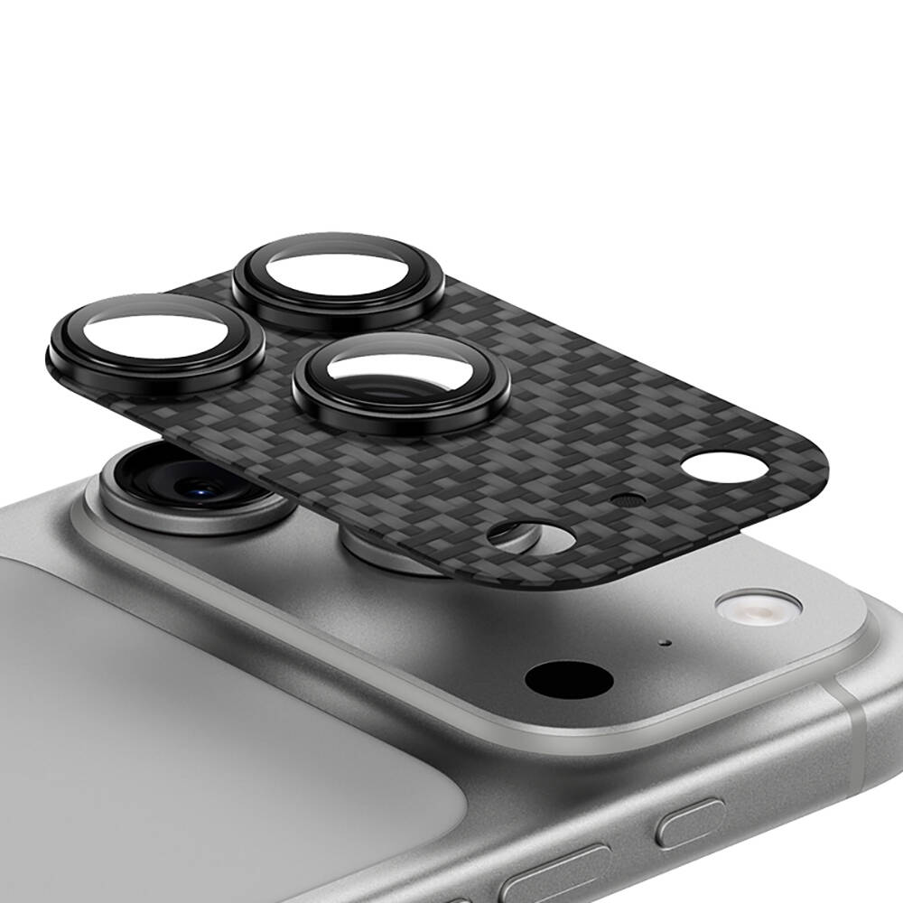 Apple iPhone 17 Pro Max Benks ArmorWarrior ArmorGrid Serisi Kevlar Kamera Lens Koruyucu - 19
