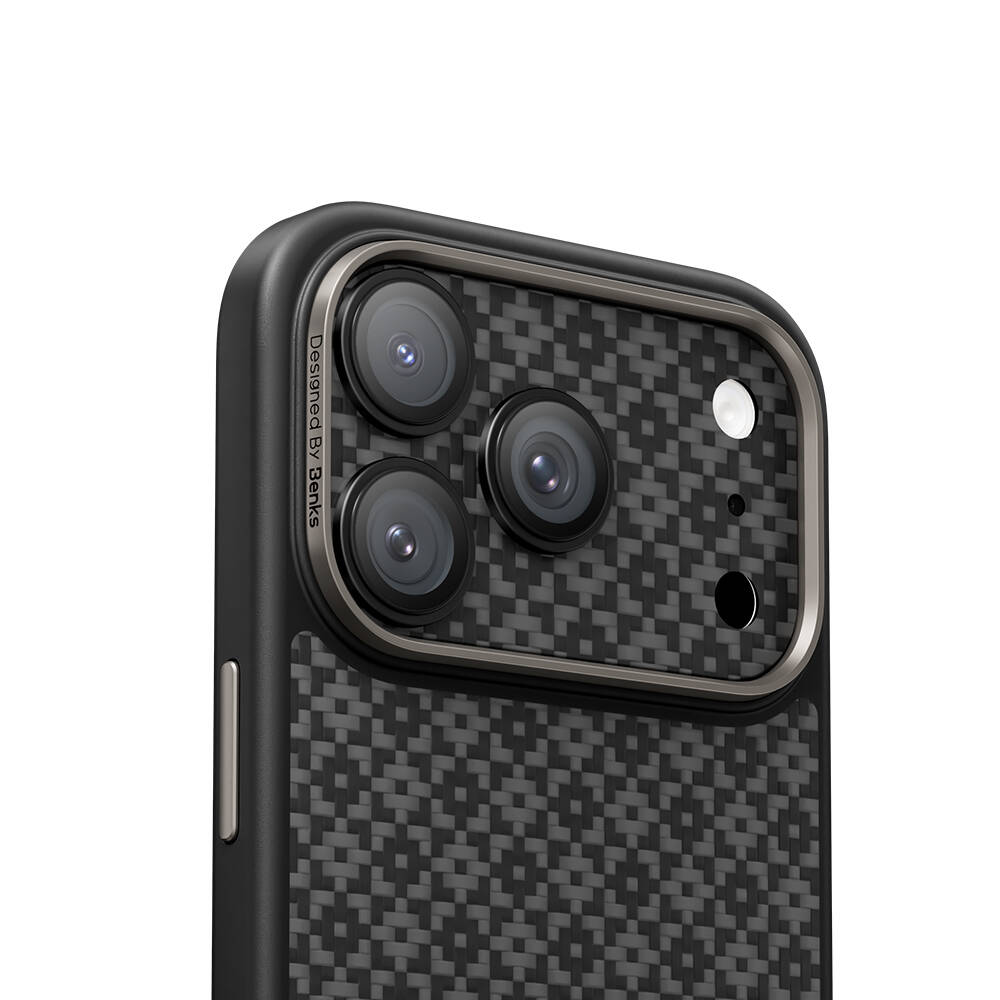 Apple iPhone 17 Pro Max Benks ArmorWarrior ArmorGrid Serisi Kevlar Kamera Lens Koruyucu - 13