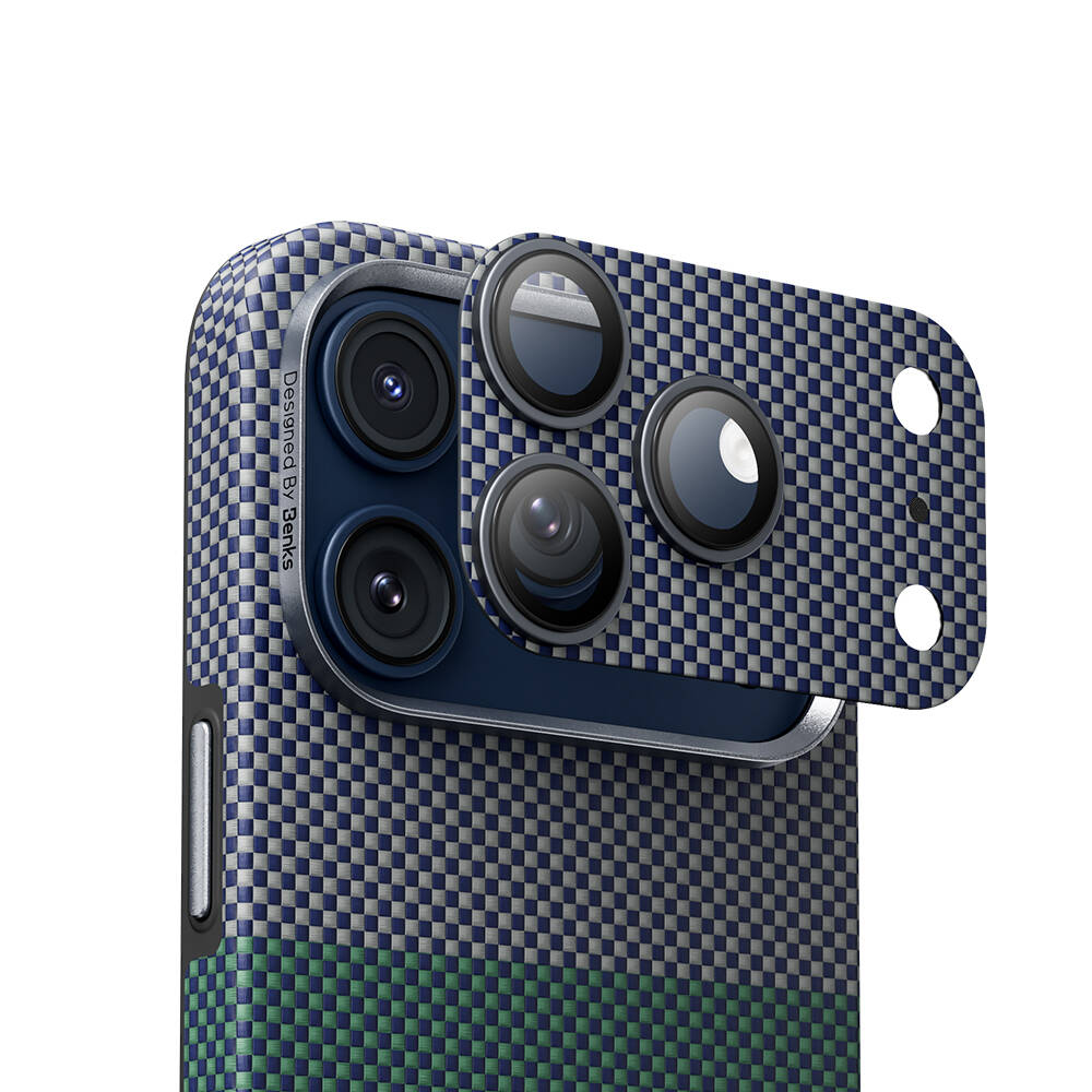 Apple iPhone 17 Pro Max Benks ArmorWarrior Aurora Serisi Kevlar Kamera Lens Koruyucu - 3