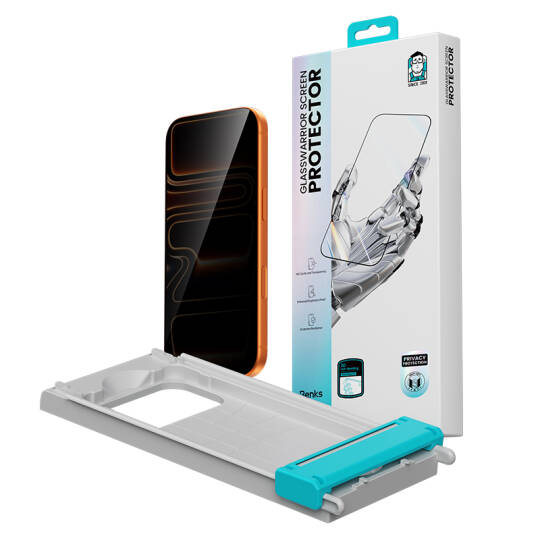 Apple iPhone 17 Pro Max Benks Glass Warrior 2.0 EZFita Privacy Hayalet Cam Ekran Koruyucu + Kolay Uygulama Aparatı - 16
