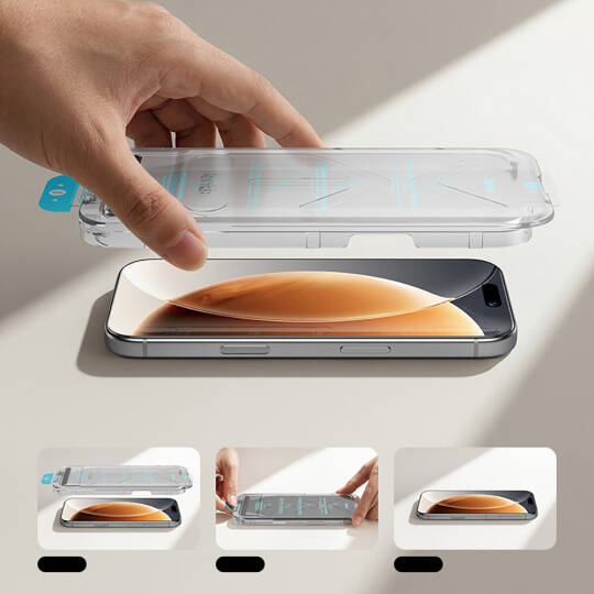 Apple iPhone 17 Pro Max Benks OmniWarrior Eye-Friendly Cam Ekran Koruyucu + Kolay Uygulama Aparatlı - 14
