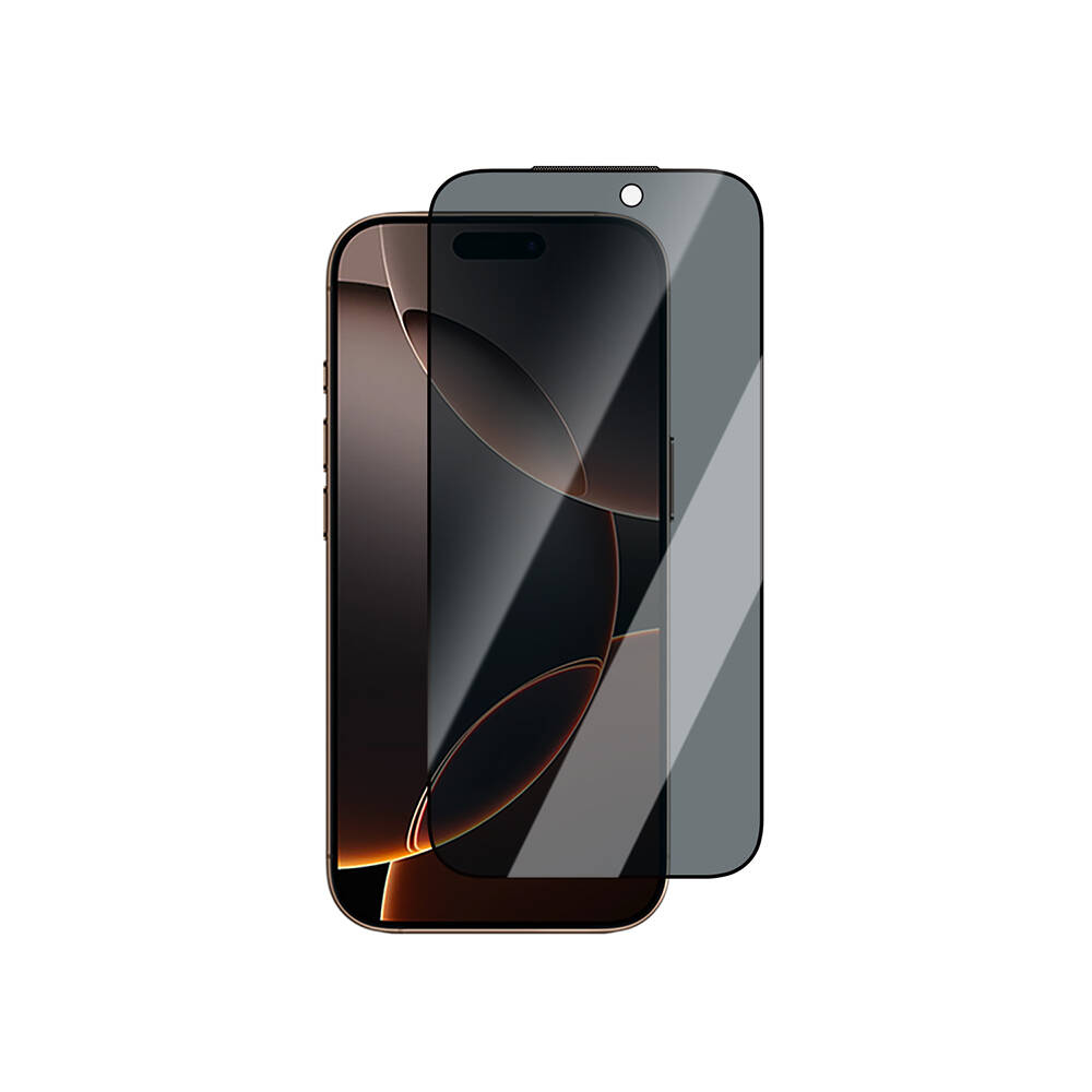 Apple iPhone 17 Pro Max CaseWorld Applicator Serisi 2.5D Eyesafe Mavi Işık Teknolojili 0.33mm Privacy Temperli Cam Ekran Koruyucu + Uygulama Aparatı - 2