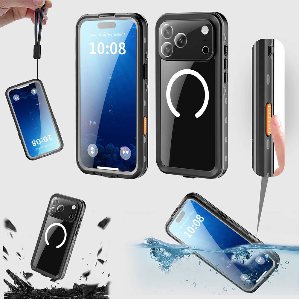 Apple iPhone 17 Pro Max Kılıf 1-1 Su Geçirmez Kılıf - 6