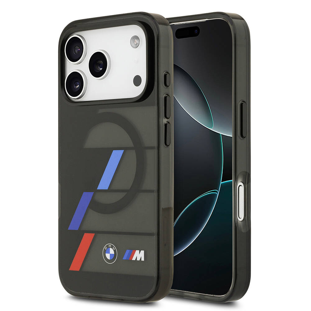 Apple iPhone 17 Pro Max Kılıf BMW Orjinal Lisanslı M-safe Şarj Özellikli IML Baskılı Üç Renkli M Dizayn Kapak - 2