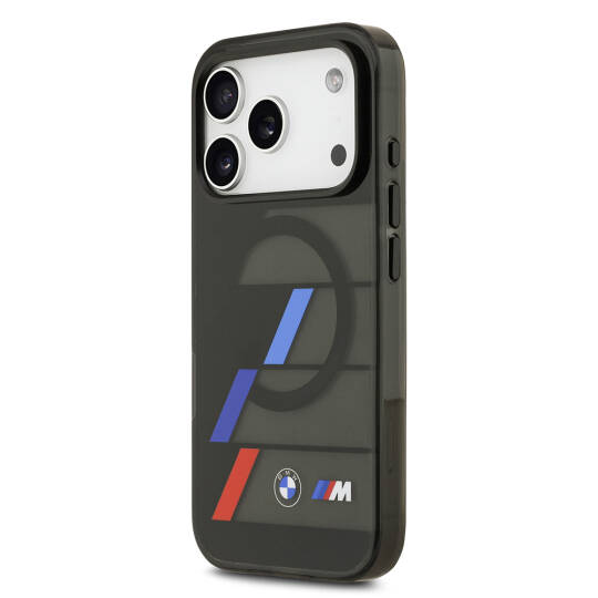 Apple iPhone 17 Pro Max Kılıf BMW Orjinal Lisanslı M-safe Şarj Özellikli IML Baskılı Üç Renkli M Dizayn Kapak - 3