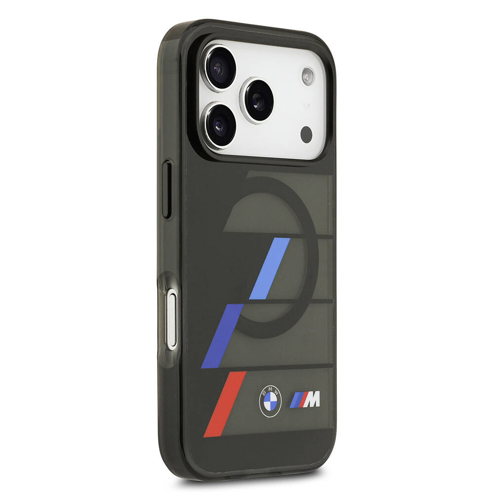 Apple iPhone 17 Pro Max Kılıf BMW Orjinal Lisanslı M-safe Şarj Özellikli IML Baskılı Üç Renkli M Dizayn Kapak - 5