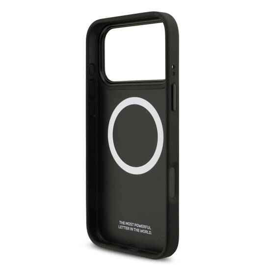 Apple iPhone 17 Pro Max Kılıf BMW Orjinal Lisanslı M-safe Şarj Özellikli Karbon Fiber Metal Logolu Kapak - 8