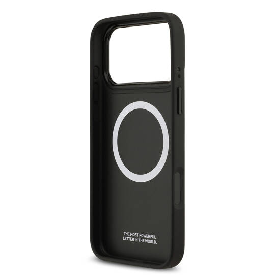 Apple iPhone 17 Pro Max Kılıf BMW Orjinal Lisanslı M-safe Şarj Özellikli Metal BMW ve M Logolu PU Karbon Tasarımlı Kapak - 15