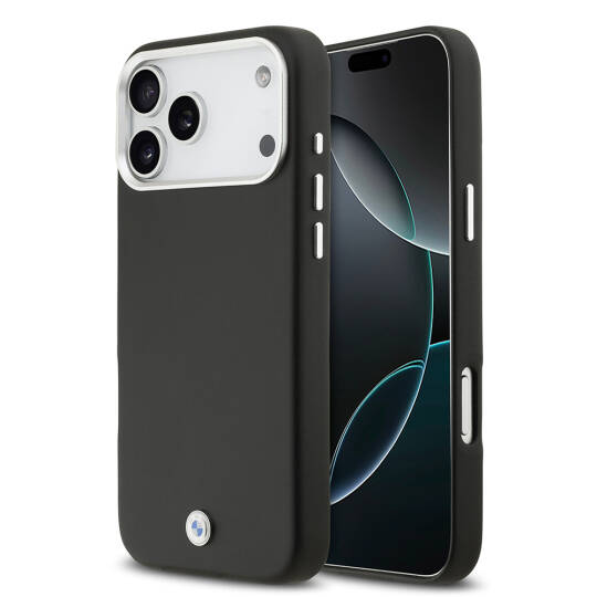 Apple iPhone 17 Pro Max Kılıf BMW Orjinal Lisanslı M-safe Şarj Özellikli Metal Logolu Tam Kaplama Deri Kapak - 4