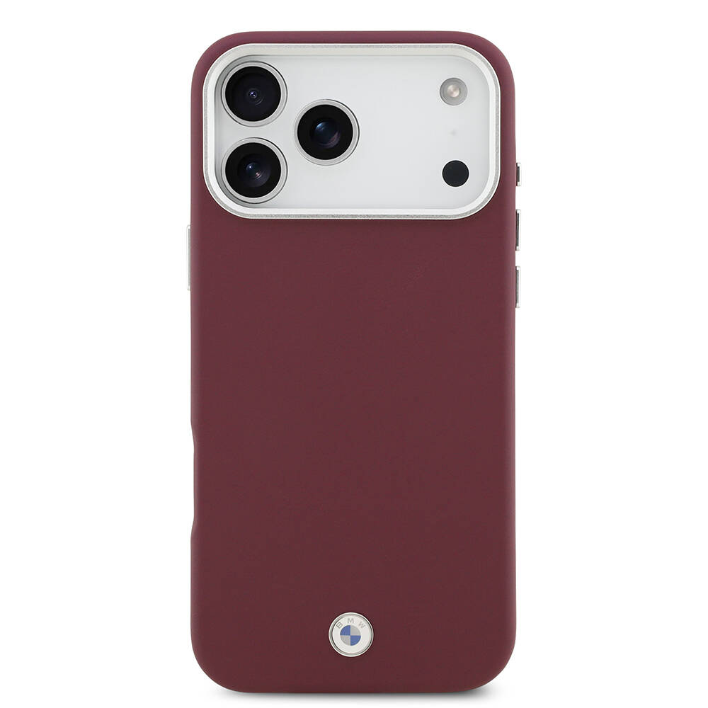 Apple iPhone 17 Pro Max Kılıf BMW Orjinal Lisanslı M-safe Şarj Özellikli Metal Logolu Tam Kaplama Deri Kapak - 7