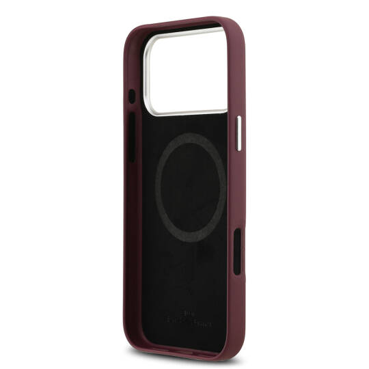 Apple iPhone 17 Pro Max Kılıf BMW Orjinal Lisanslı M-safe Şarj Özellikli Metal Logolu Tam Kaplama Deri Kapak - 11