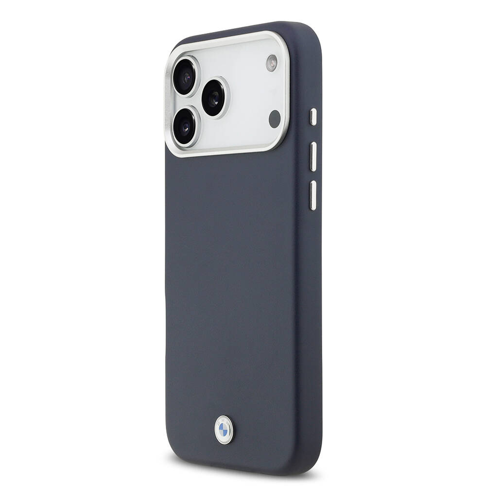 Apple iPhone 17 Pro Max Kılıf BMW Orjinal Lisanslı M-safe Şarj Özellikli Metal Logolu Tam Kaplama Deri Kapak - 12