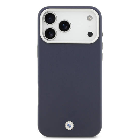 Apple iPhone 17 Pro Max Kılıf BMW Orjinal Lisanslı M-safe Şarj Özellikli Metal Logolu Tam Kaplama Deri Kapak - 13