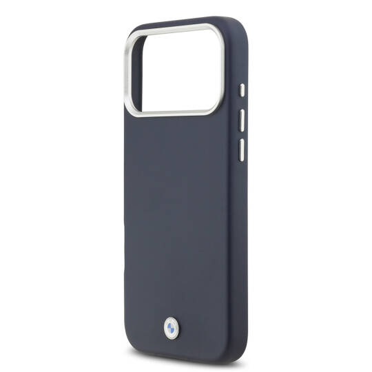 Apple iPhone 17 Pro Max Kılıf BMW Orjinal Lisanslı M-safe Şarj Özellikli Metal Logolu Tam Kaplama Deri Kapak - 16