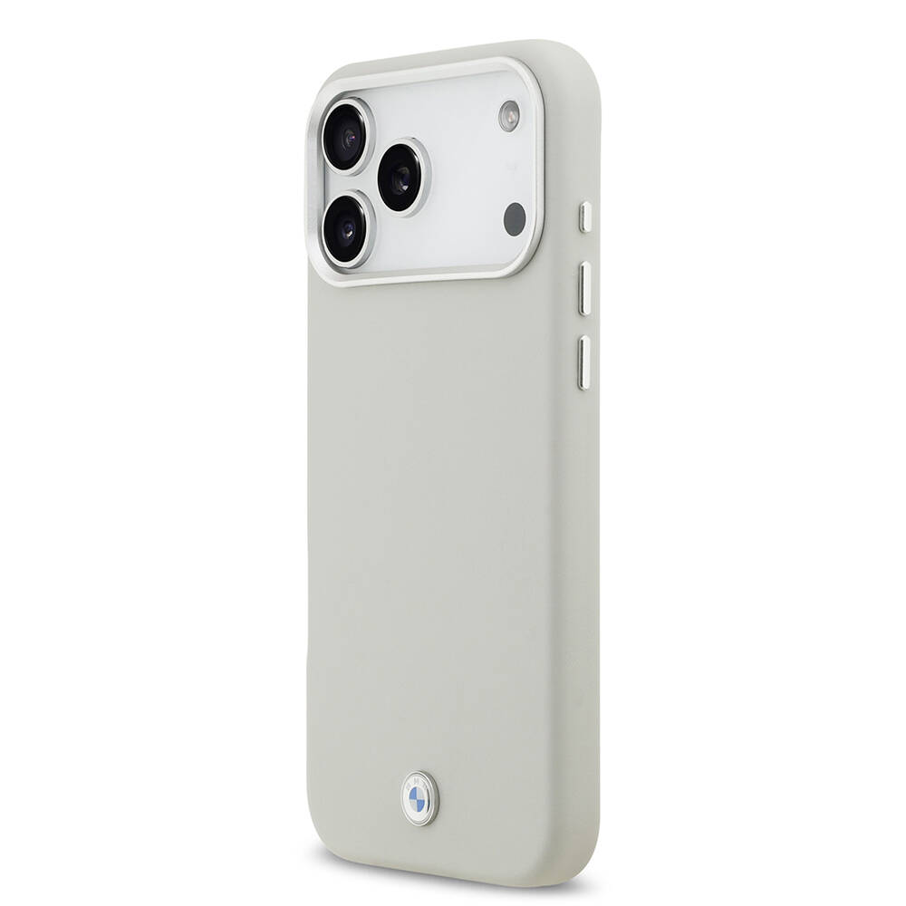 Apple iPhone 17 Pro Max Kılıf BMW Orjinal Lisanslı M-safe Şarj Özellikli Metal Logolu Tam Kaplama Deri Kapak - 18