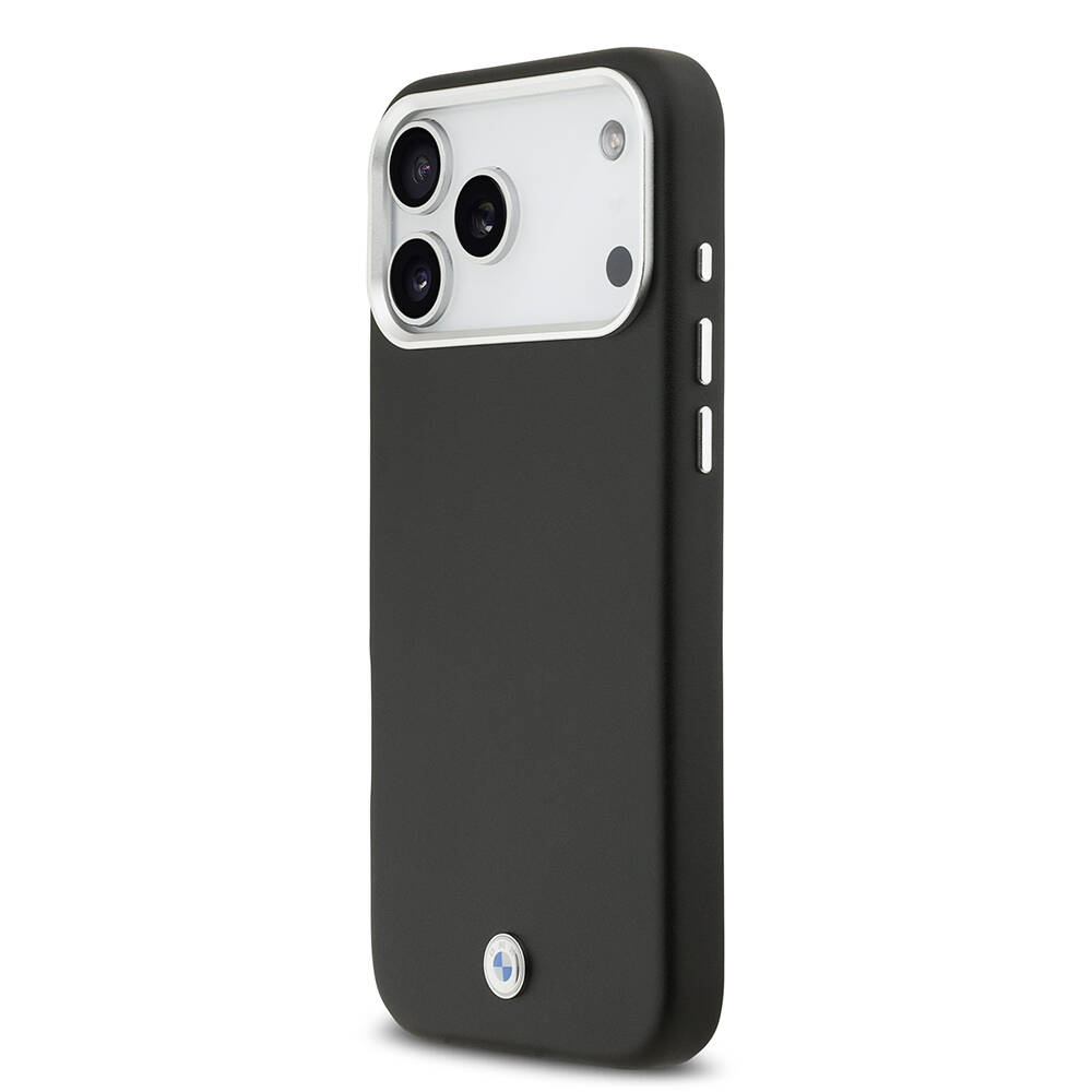 Apple iPhone 17 Pro Max Kılıf BMW Orjinal Lisanslı M-safe Şarj Özellikli Metal Logolu Tam Kaplama Deri Kapak - 24
