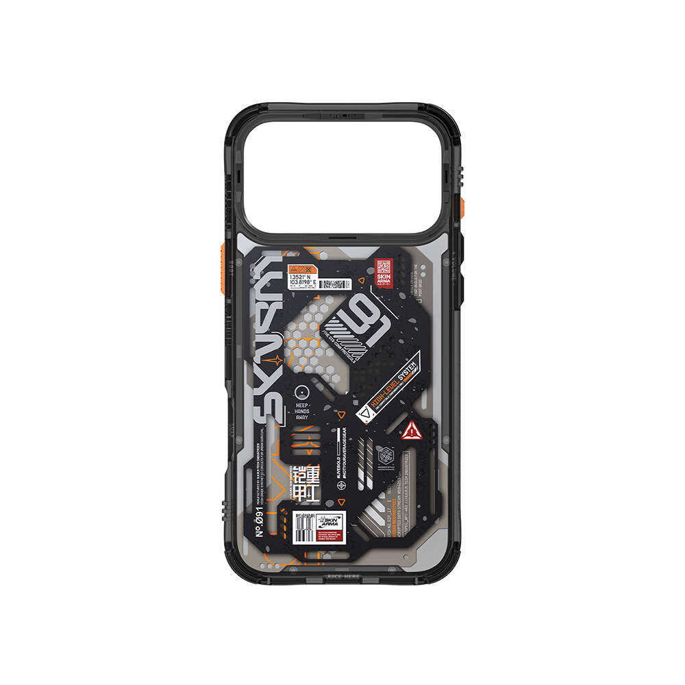 Apple iPhone 17 Pro Max Kılıf Desenli Airbag Tasarımlı Skinarma Spectra Kapak - 9