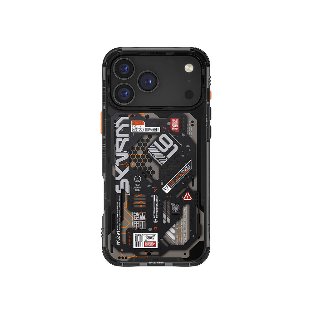 Apple iPhone 17 Pro Max Kılıf Desenli Airbag Tasarımlı Skinarma Spectra Kapak - 2