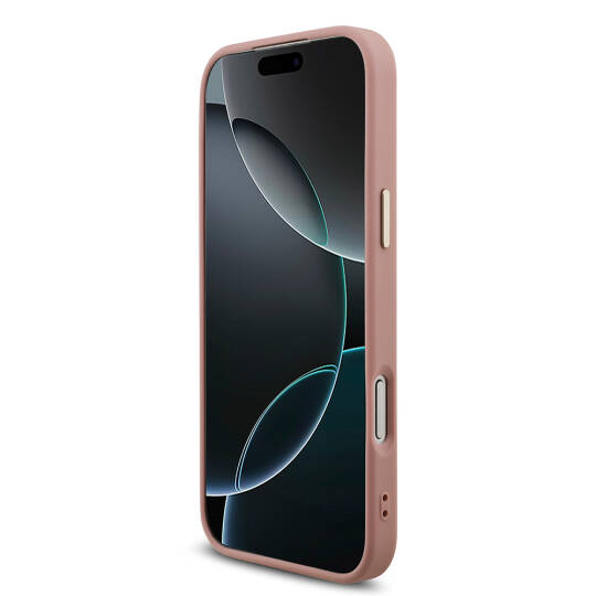 Apple iPhone 17 Pro Max Kılıf Guess Orjinal Lisanslı 4G Büyük Metal Kamera Çerçeveli ve Logolu Glitter Kapak - 9