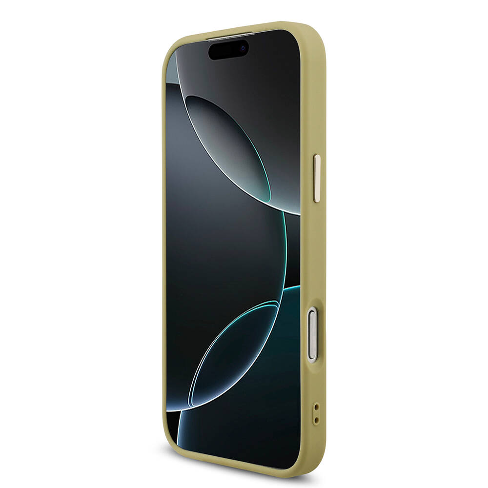Apple iPhone 17 Pro Max Kılıf Guess Orjinal Lisanslı 4G Büyük Metal Kamera Çerçeveli ve Logolu Glitter Kapak - 23