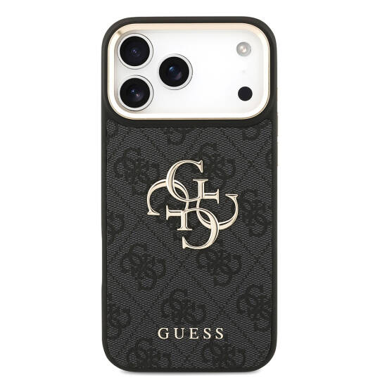 Apple iPhone 17 Pro Max Kılıf Guess Orjinal Lisanslı 4G Büyük Metal Logolu Kalın Askılı Kapak - 12