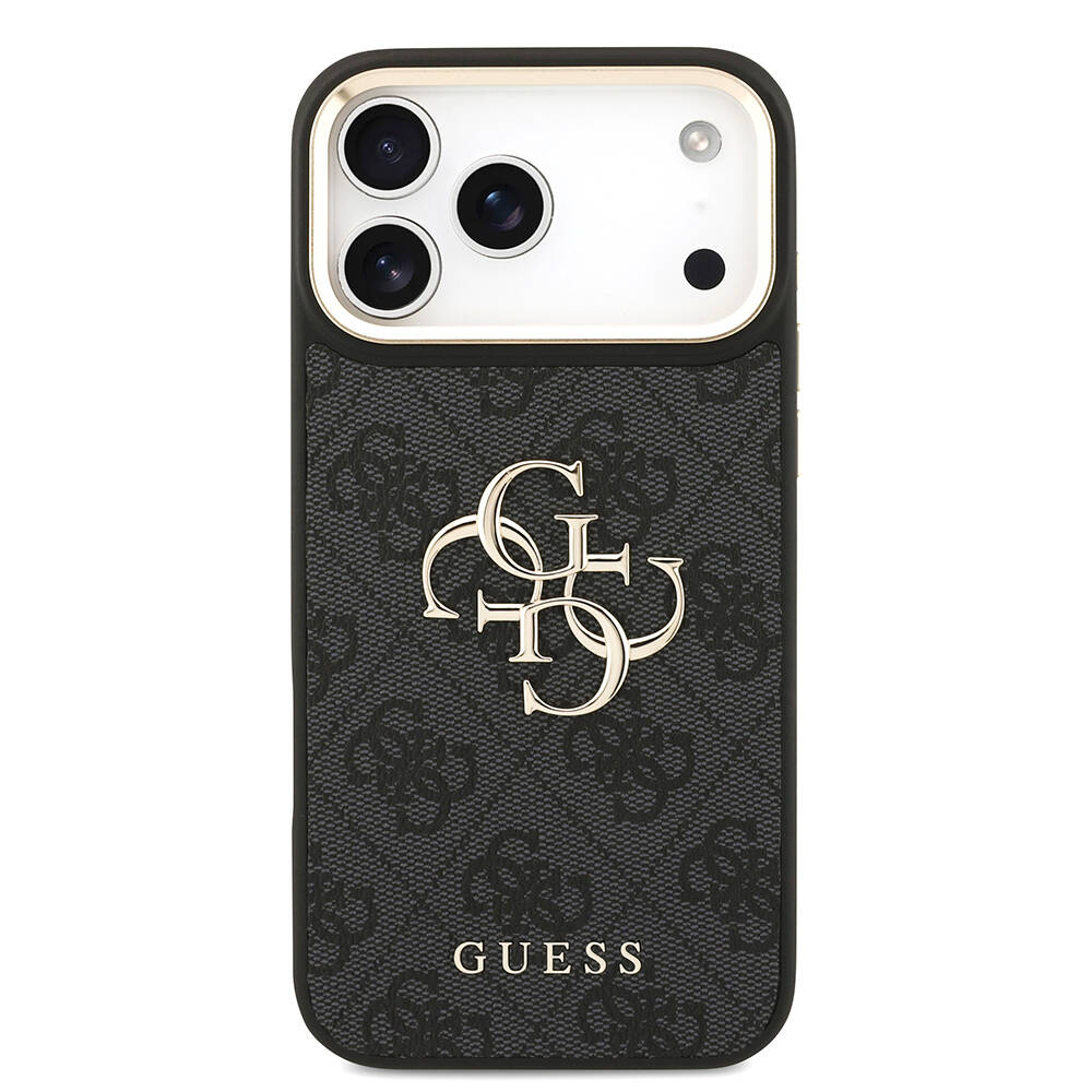 Apple iPhone 17 Pro Max Kılıf Guess Orjinal Lisanslı 4G Büyük Metal Logolu Kalın Askılı Kapak - 12
