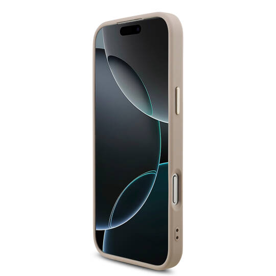 Apple iPhone 17 Pro Max Kılıf Guess Orjinal Lisanslı Gold Metal Kamera Çerçeveli 4G Desenli Metal Büyük 4G ve Yazı Logolu Kapak - 22