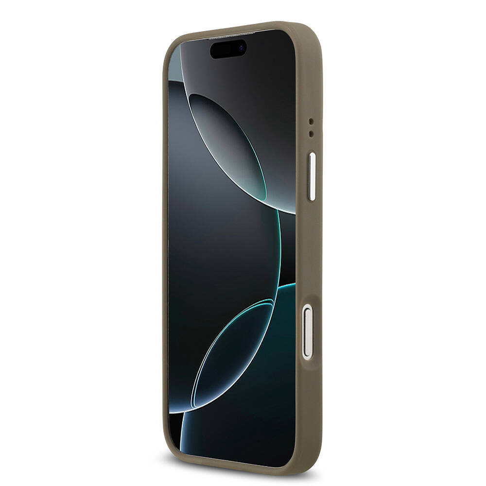 Apple iPhone 17 Pro Max Kılıf Guess Orjinal Lisanslı Grained 4G Metal Büyük Logolu Kapak - 6