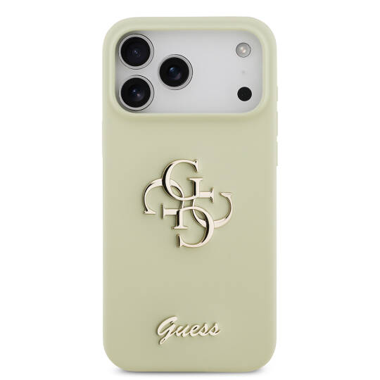 Apple iPhone 17 Pro Max Kılıf Guess Orjinal Lisanslı Grained Yazı Logolu Kapak - 7