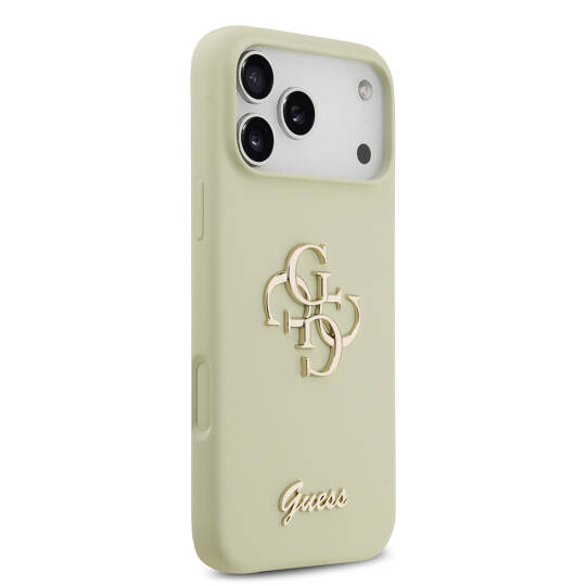 Apple iPhone 17 Pro Max Kılıf Guess Orjinal Lisanslı Grained Yazı Logolu Kapak - 8