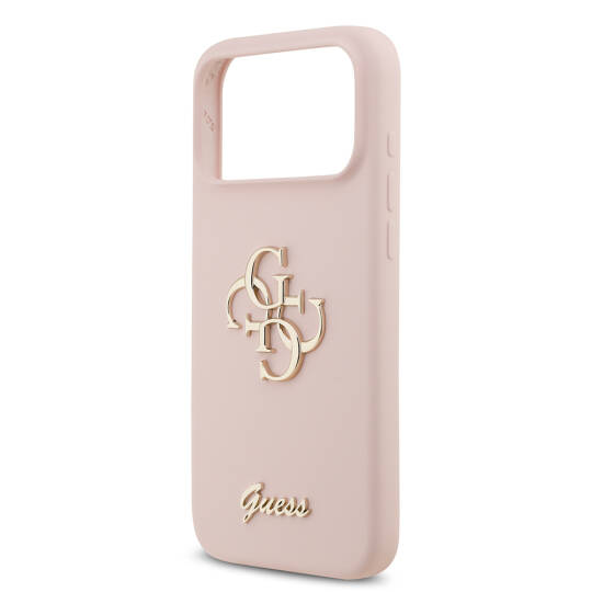 Apple iPhone 17 Pro Max Kılıf Guess Orjinal Lisanslı Grained Yazı Logolu Kapak - 16