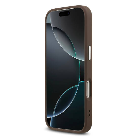Apple iPhone 17 Pro Max Kılıf Guess Orjinal Lisanslı M-safe Şarj Özellikli 4G Klasik Yazı Logolu Kapak - 7