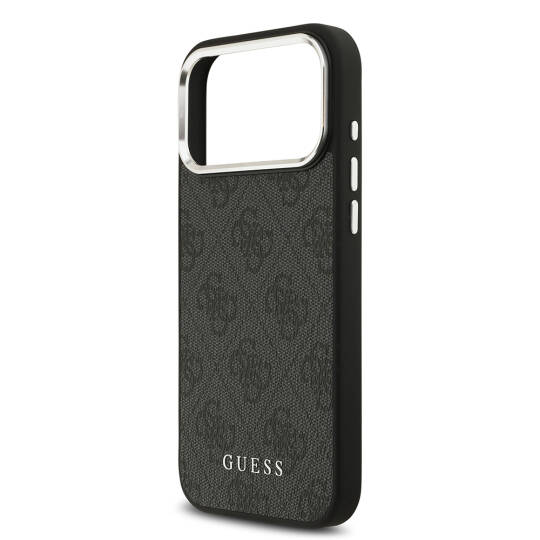 Apple iPhone 17 Pro Max Kılıf Guess Orjinal Lisanslı M-safe Şarj Özellikli 4G Klasik Yazı Logolu Kapak - 14