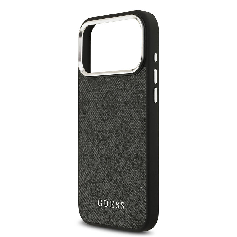 Apple iPhone 17 Pro Max Kılıf Guess Orjinal Lisanslı M-safe Şarj Özellikli 4G Klasik Yazı Logolu Kapak - 14