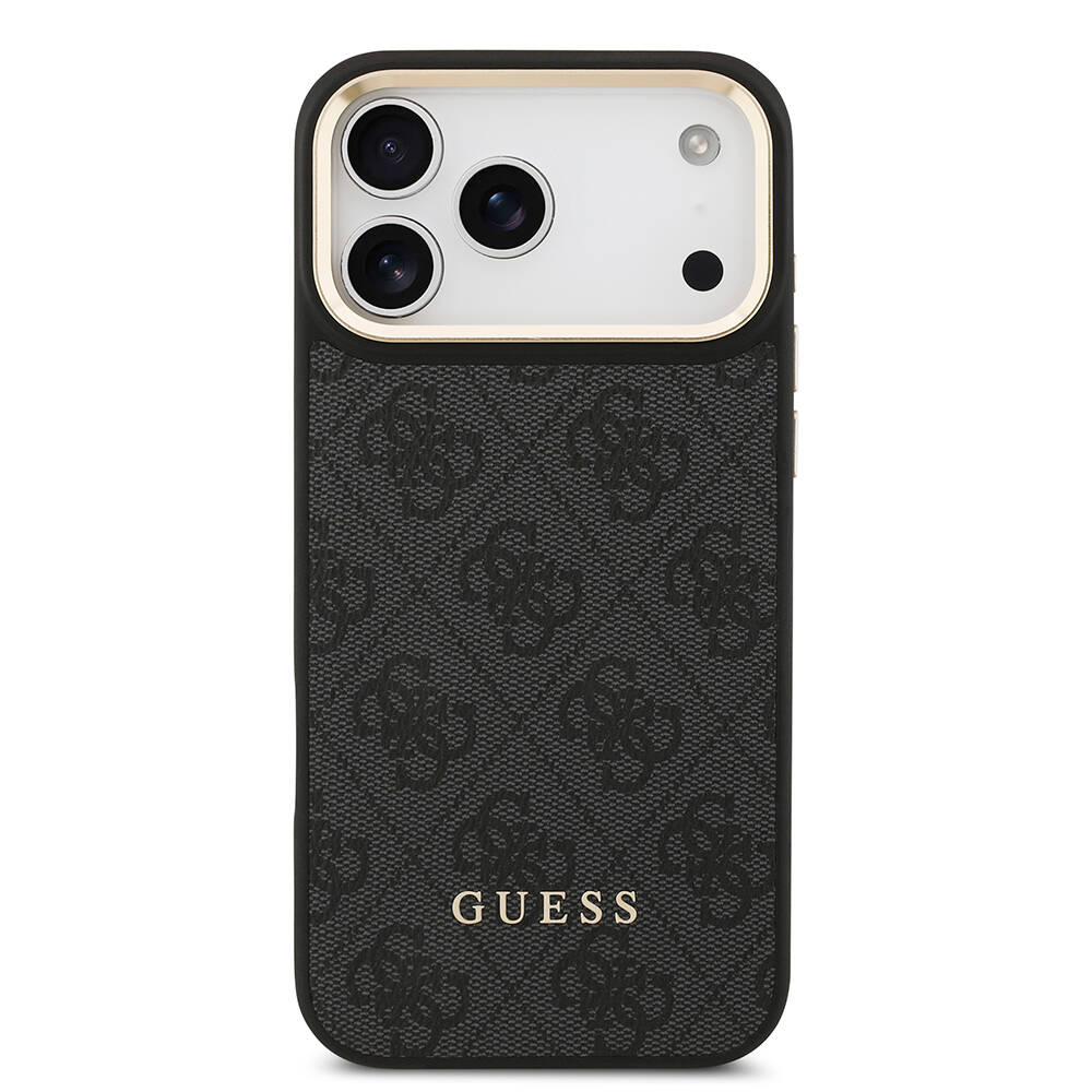 Apple iPhone 17 Pro Max Kılıf Guess Orjinal Lisanslı M-safe Şarj Özellikli 4G Metal Büyük Logolu Kartlıklı Kapak - 14