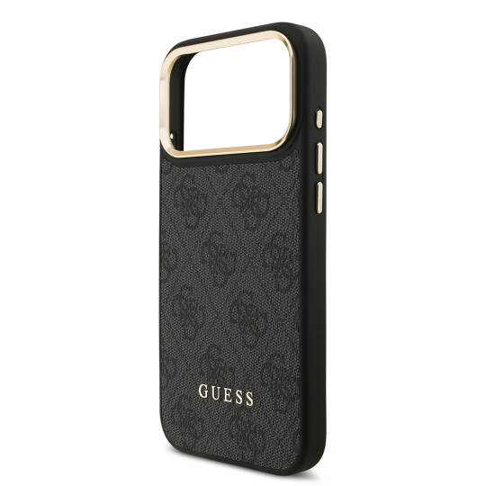 Apple iPhone 17 Pro Max Kılıf Guess Orjinal Lisanslı M-safe Şarj Özellikli Askılı ve 4G Logo Kartlıklı Kapak - 18