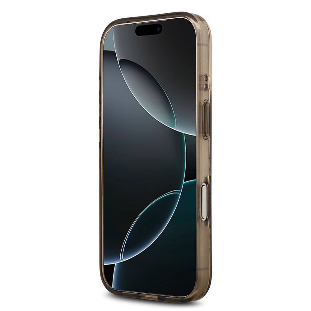 Apple iPhone 17 Pro Max Kılıf Guess Orjinal Lisanslı M-safe Şarj Özellikli IML Peony ve 4G Desenli Klasik Logolu Kapak - 8