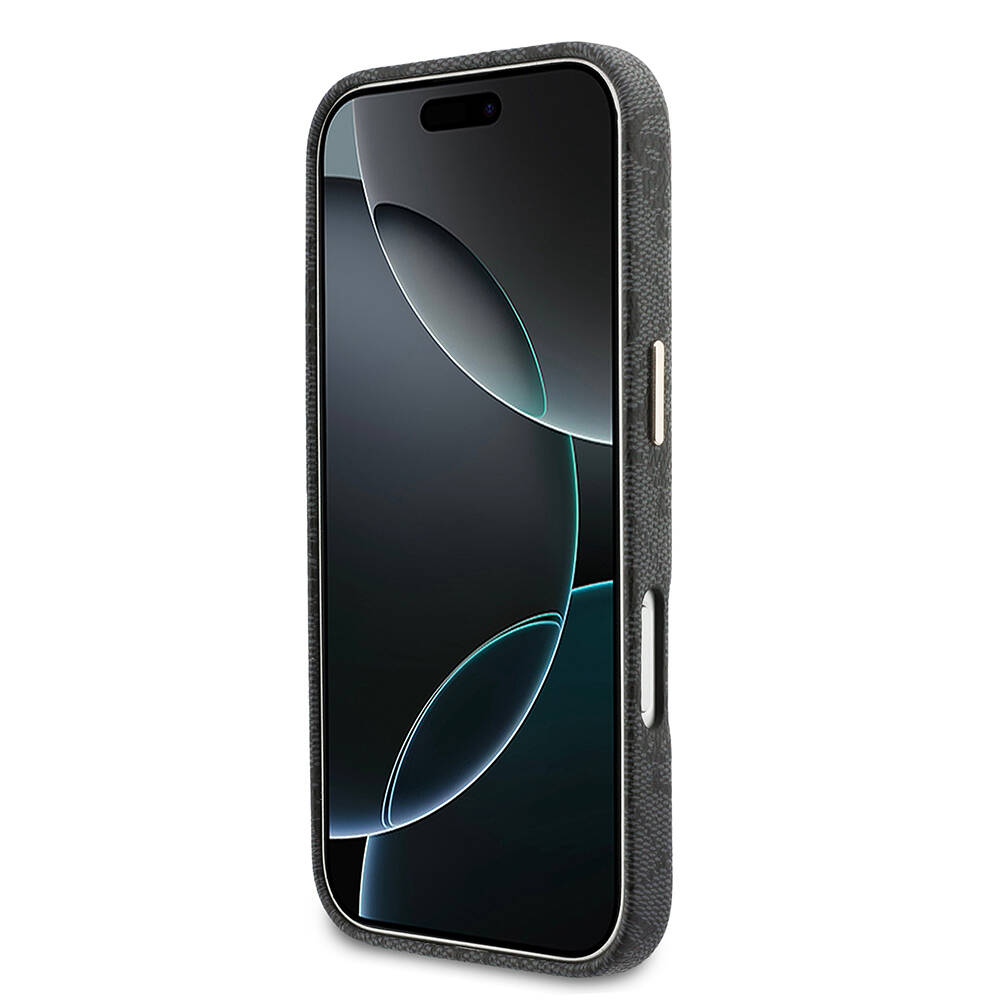 Apple iPhone 17 Pro Max Kılıf Guess Orjinal Lisanslı M-safe Şarj Özellikli Script Yazı Logolu 4G Desenli Kapak - 13