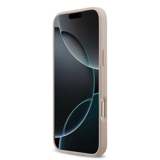 Apple iPhone 17 Pro Max Kılıf Guess Orjinal Lisanslı M-safe Şarj Özellikli Yazı Logolu Circle Classic Kapak - 20