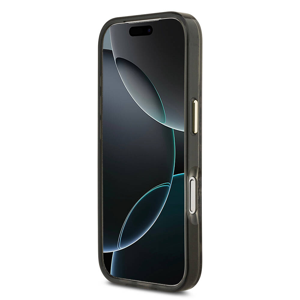 Apple iPhone 17 Pro Max Kılıf Guess Orjinal Lisanslı M-safe Şarj Özellikli Yazı Logolu Python Desenli Kapak - 7