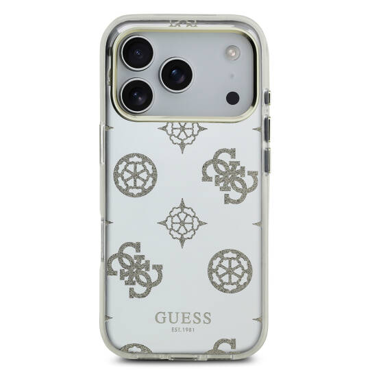 Apple iPhone 17 Pro Max Kılıf Guess Orjinal Lisanslı Metal Kamera Çerçeveli Simli Aynalı Kapak - 4